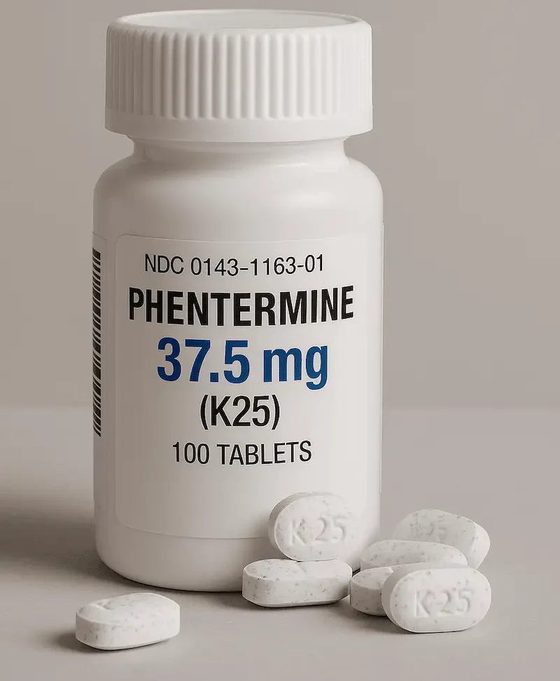 Phentermine 37.5mg (K25)