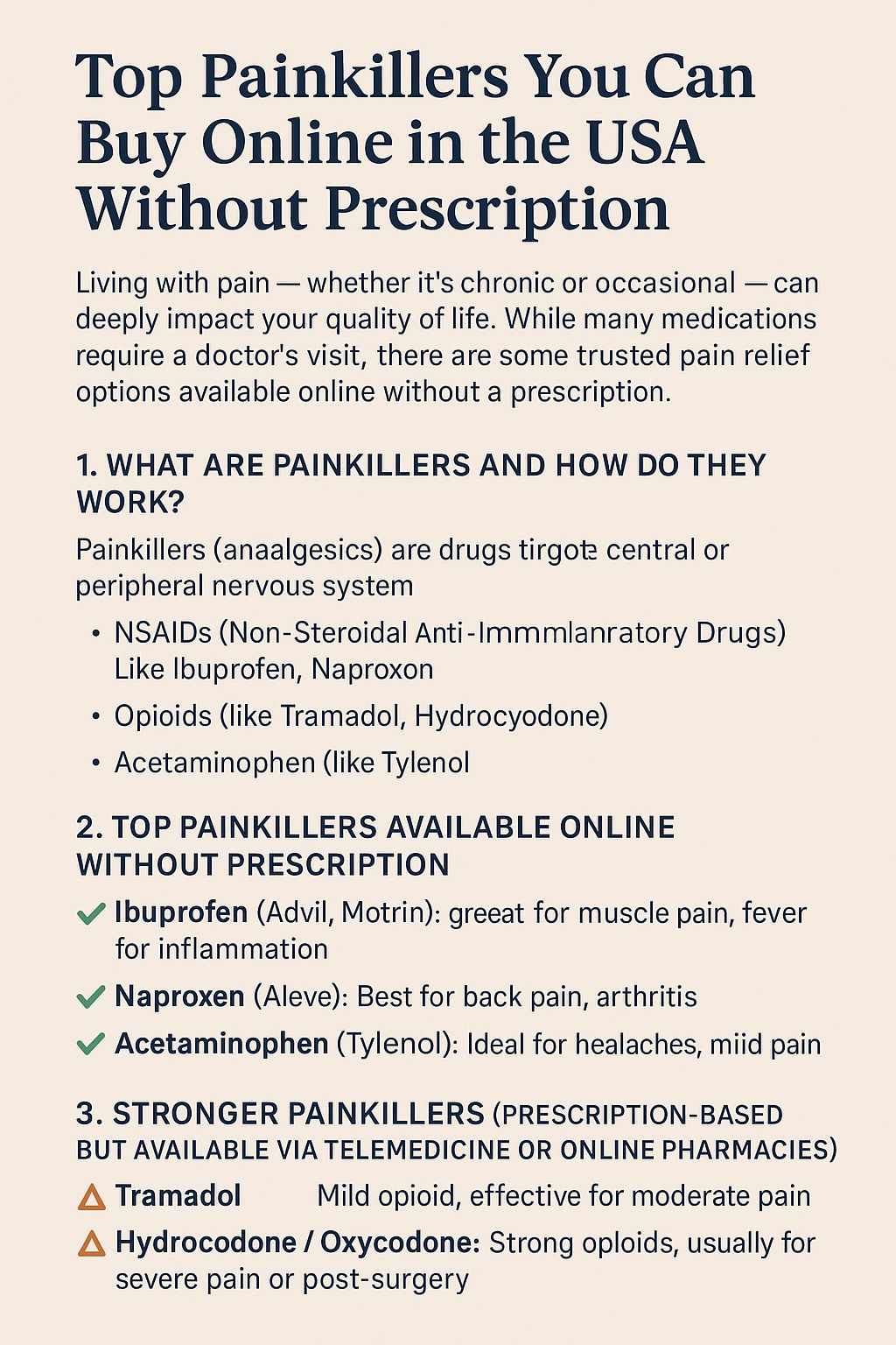 Buy painkillers online without prescription